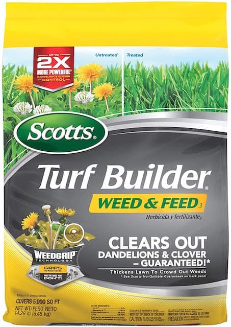 Scotts Turf Builder Weed And Feed Vs Triple Action Around The Lawn